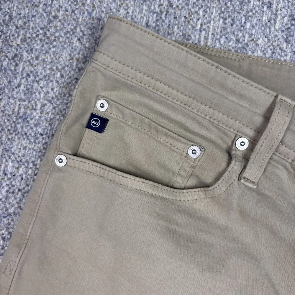 AG Adriano Goldschmied The Graduate Tailored Leg Khaki Chinos Mens 36x34